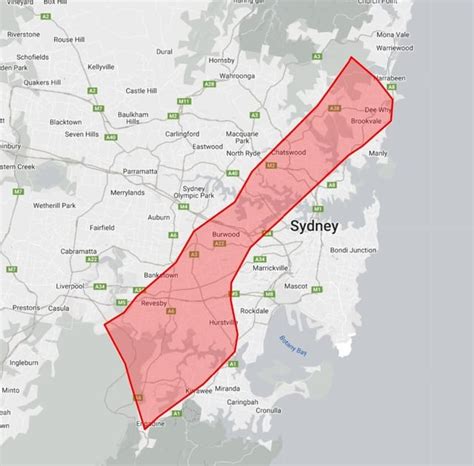 size of sydney.